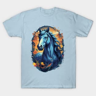 Fantasy Horse in Blue T-Shirt